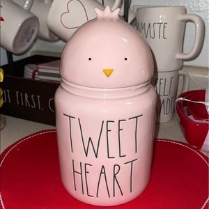 Rae Dunn tweet heart Canister